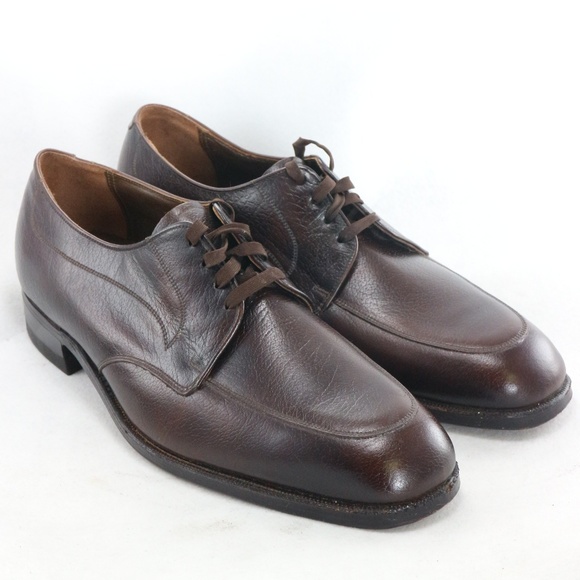 VTG FLORSHEIM Blucher Apron Toe Oxford Shoes Sz 10 N Men - Picture 1 of 8